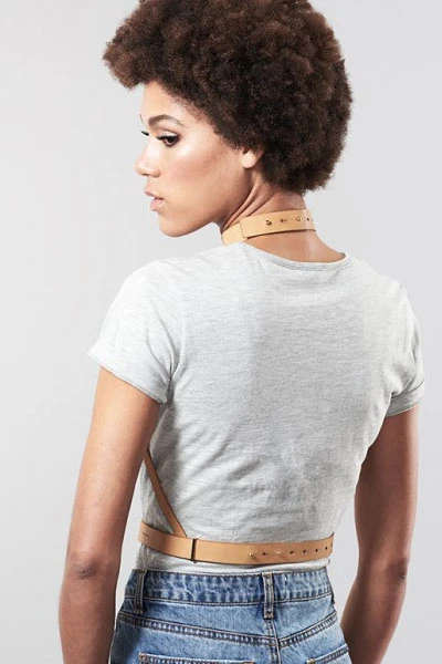 Harnais H Maze marron Bijoux Indiscrets Harnais H Maze Marron -sex shop 0226 b