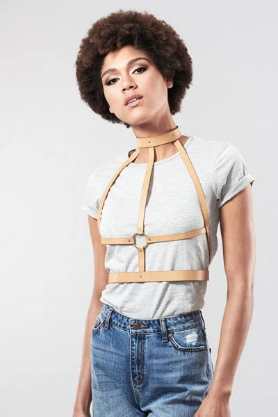 Harnais H Maze marron Bijoux Indiscrets Harnais H Maze Marron -sex shop 0226