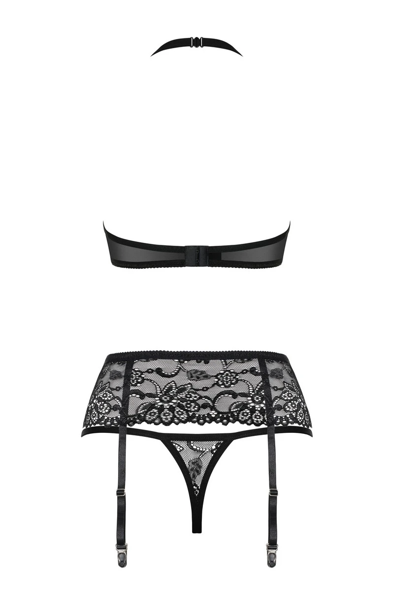 Ensemble jarretelles 838-SEG noir Obsessive Ensemble Jarretelles 838-SEG Noir -sex shop 838 seg noir 3