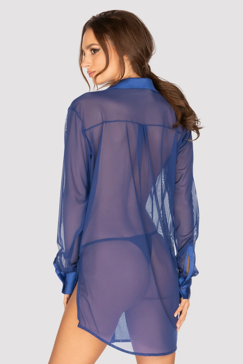 Chemisier Stellya bleu Obsessive Chemisier Stellya Bleu -sex shop chemisier stellya 5