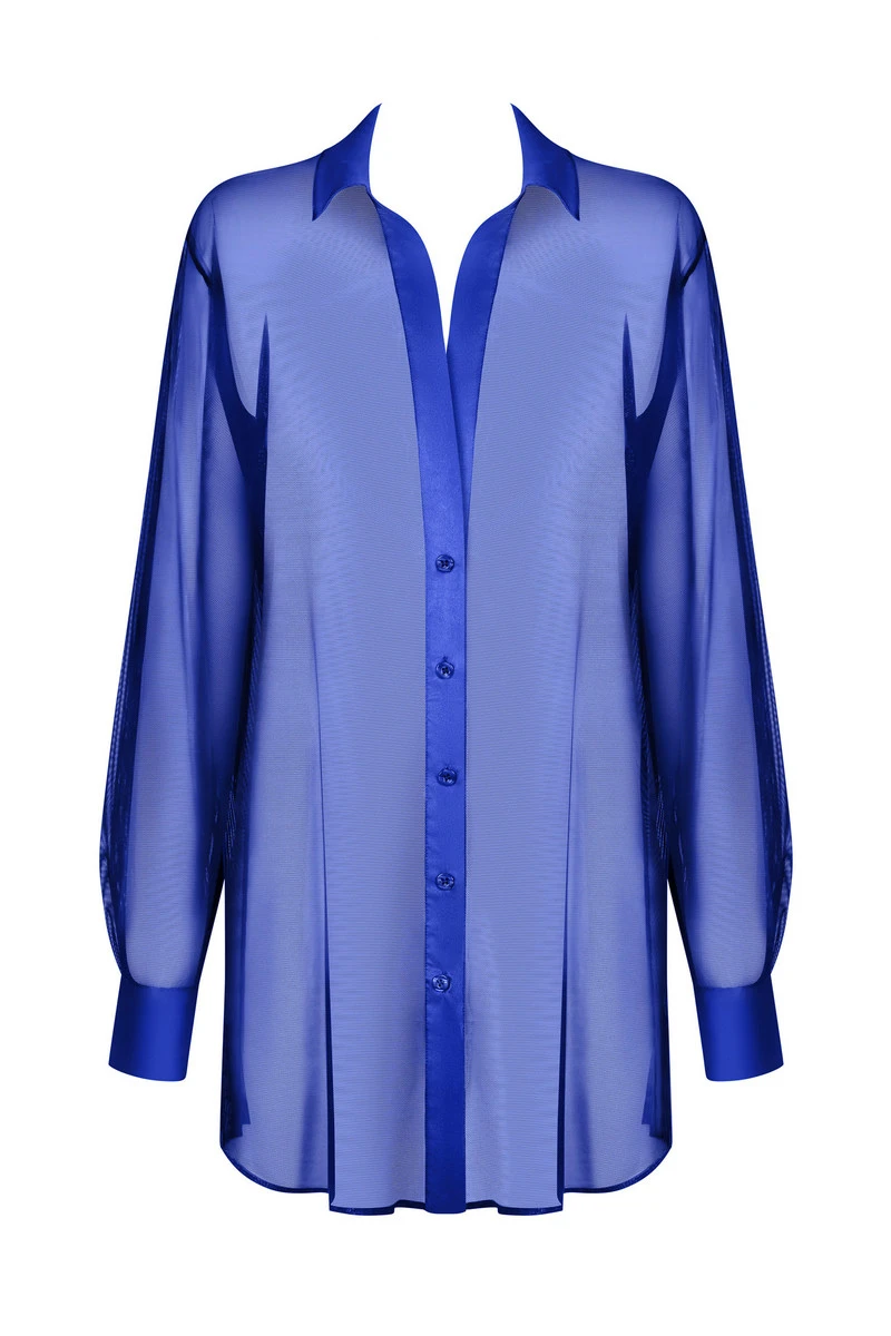 Chemisier Stellya bleu Obsessive Chemisier Stellya Bleu -sex shop chemisier stellya f 2