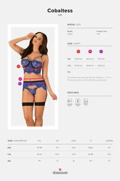 Obsessive Ensemble Cobaltess -sex shop cobaltess set luxuryalley