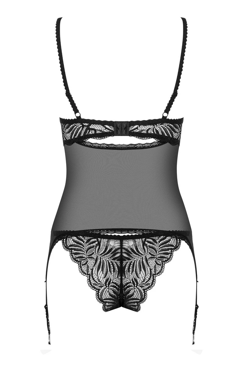 Guêpière noire Contica Obsessive Guêpière Noire Contica -sex shop contica cor 1