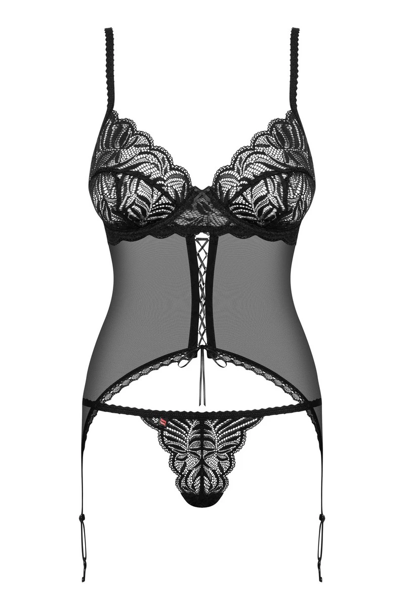 Guêpière noire Contica Obsessive Guêpière Noire Contica -sex shop contica cor 3