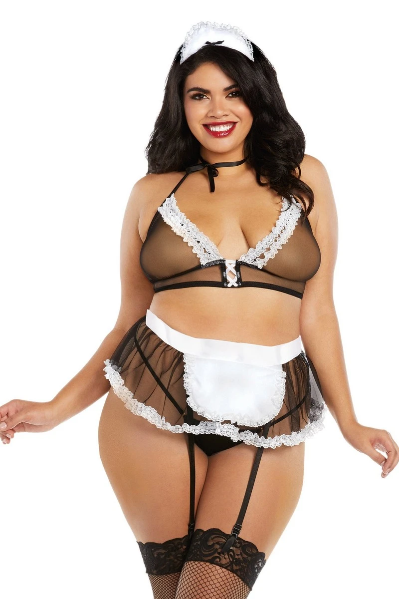 Déguisement de soubrette grande taille Dreamgirl Déguisement De Soubrette Grande Taille -sex shop dg12229xcos