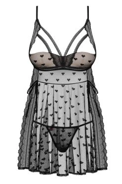 Obsessive Babydoll Ouvert Heartia 2 Obsessive Babydoll Ouvert Heartia -sex shop heartia bab obsessive 3