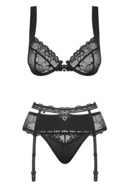 Obsessive Ensemble Heartina Noir 2 Obsessive Ensemble Heartina Noir -sex shop heartina ensemble noir 1