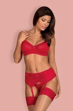 Obsessive Ensemble Jarretelles Jolierose