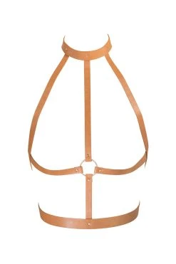 Bijoux Indiscrets Harnais H Maze Marron 2 Bijoux Indiscrets Harnais H Maze Marron -sex shop maze h bwn