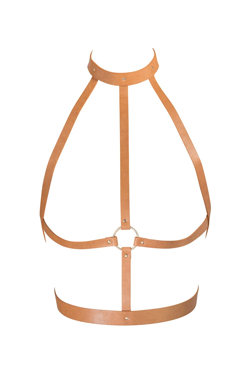 Harnais H Maze marron Bijoux Indiscrets Harnais H Maze Marron -sex shop maze h bwn