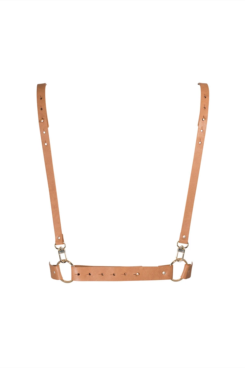 Harnais X Maze marron Bijoux Indiscrets Harnais X Maze Marron -sex shop maze x harnais marron b