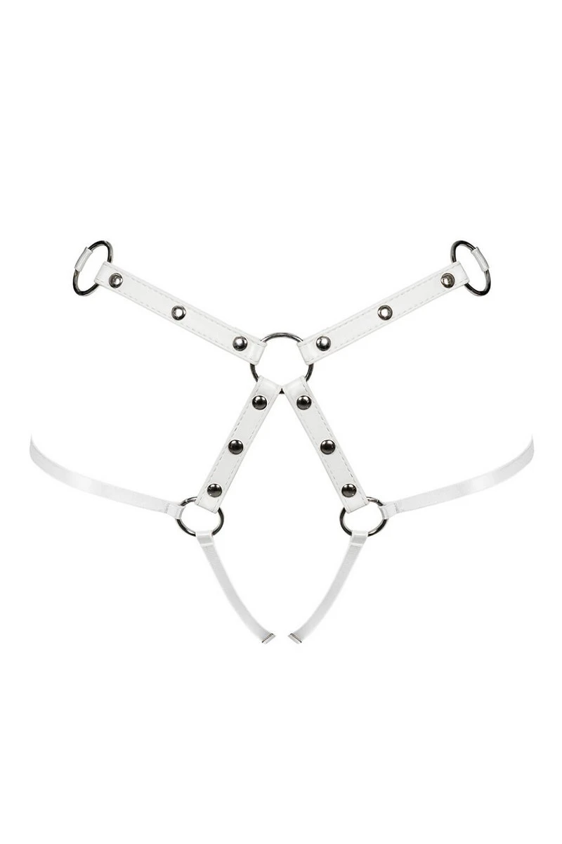 Bas de harnais blanc A758 Obsessive Bas De Harnais Blanc A758 -sex shop obsessive a758 bottom harness packshot