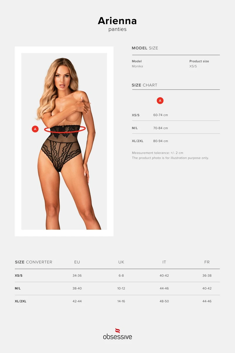 Culotte haute Arienna Obsessive Culotte Haute Arienna -sex shop obsessive arienna panties