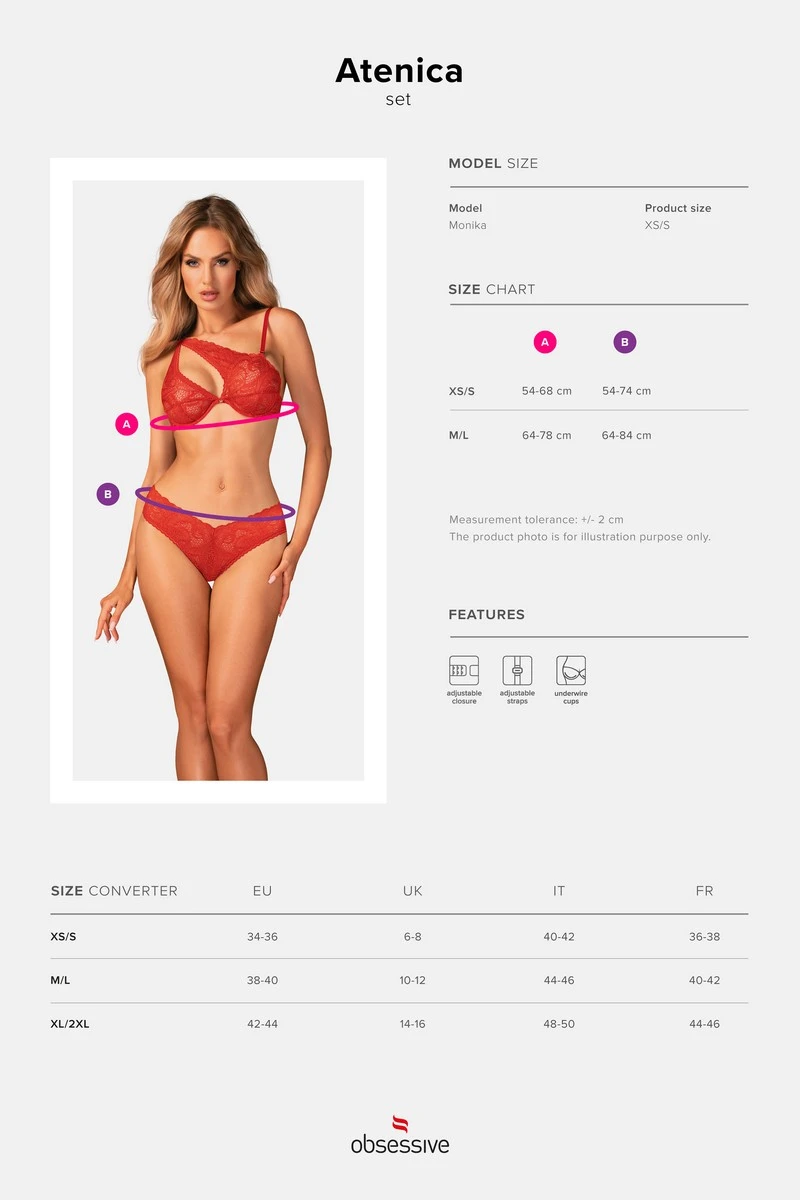 Ensemble asymétrique Atenica Obsessive Ensemble Asymétrique Atenica -sex shop obsessive atenica set