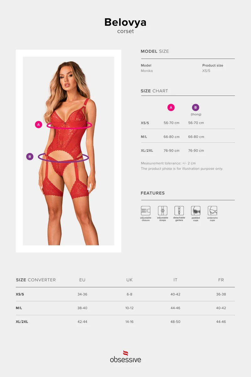 Corset Belovya Obsessive Corset Belovya -sex shop obsessive belovya corset