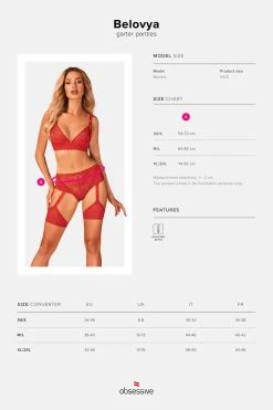 Obsessive Culotte Jarretelles Belovya -sex shop obsessive belovya garter panties