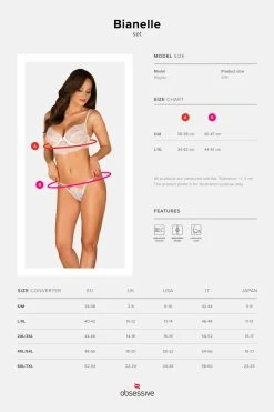 Obsessive Ensemble Bianelle -sex shop obsessive bianelle set