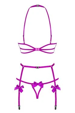 Obsessive Ensemble Ouvert Delishya -sex shop obsessive delishya set purple back packshot