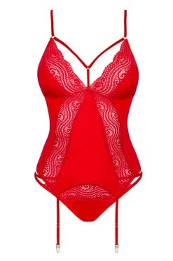 Obsessive Guêpière Diyosa Rouge -sex shop obsessive diyosa corset red packshot