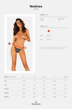 Obsessive String Décoratif Nadines -sex shop obsessive nadines thong