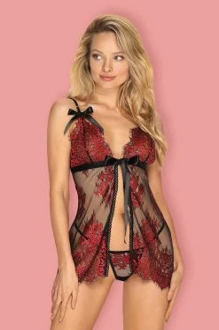 Obsessive Babydoll Redessia 2 Obsessive Babydoll Redessia -sex shop obsessive redessia babydoll