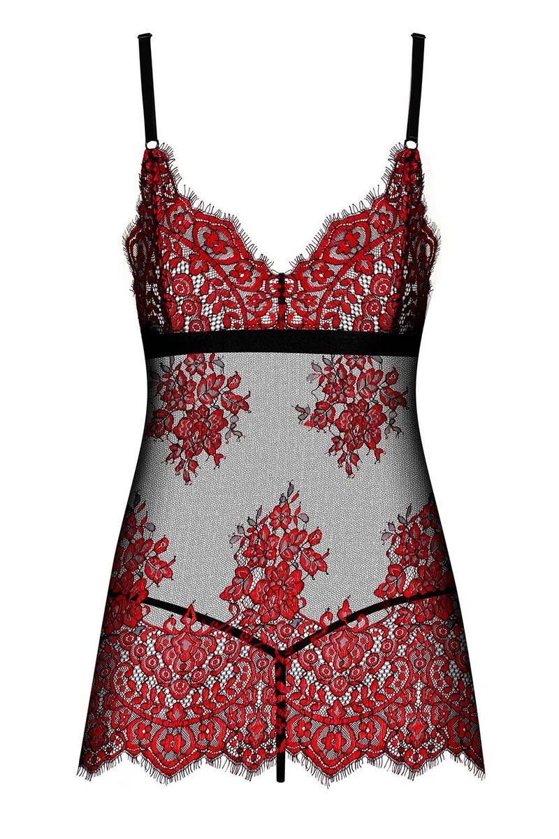 Babydoll Redessia Obsessive Babydoll Redessia -sex shop obsessive redessia babydoll back packshot