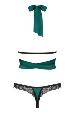 Obsessive Ensemble Sensuelia Vert 3 Obsessive Ensemble Sensuelia Vert -sex shop obsessive sensuelia top thong green back packshot