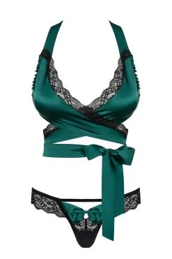Obsessive Ensemble Sensuelia Vert 2 Obsessive Ensemble Sensuelia Vert -sex shop obsessive sensuelia top thong green packshot