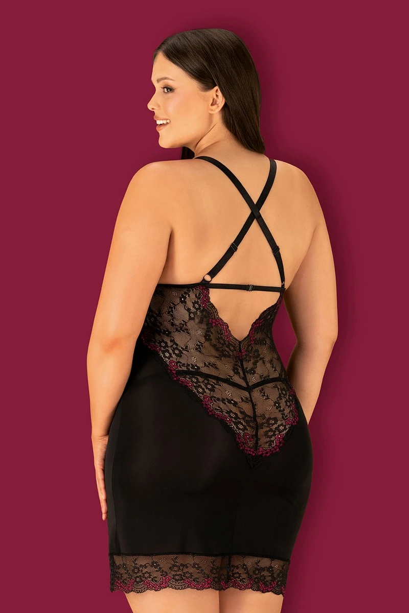 Nuisette grande taille Vanessme Obsessive Nuisette Grande Taille Vanessme -sex shop obsessive vanessme chemise xxl back