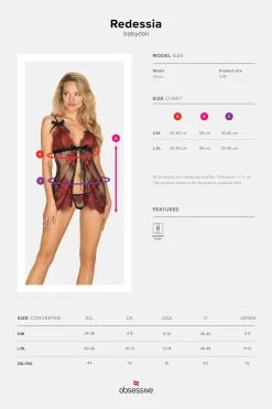 Obsessive Babydoll Redessia 5 Obsessive Babydoll Redessia -sex shop redessia babydoll