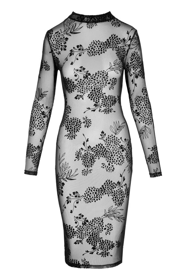Noir Handmade Robe Transparente Geisha â Image 4
