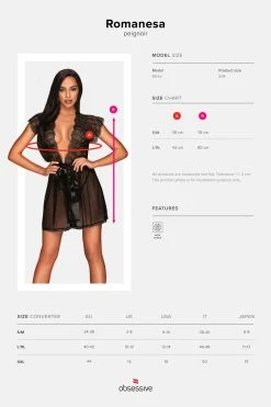 Obsessive Négligé Romanesa 4 Obsessive Négligé Romanesa -sex shop romanesa penignior luxuryalley