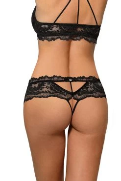 Roza String Sefia Noir
