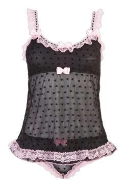 Cottelli Lingerie Top & Culotte Girly -sex shop topgirly cottelli 1