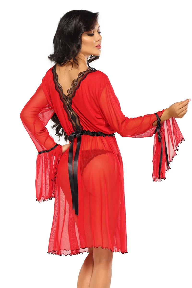 Déshabillé rouge Valentina Beauty Night Déshabillé Rouge Valentina -sex shop valentina beautynight 2